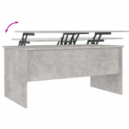 Tavolino Grigio Cemento 102x50,5x46,5 cm in Legno Multistrato | homemem39
