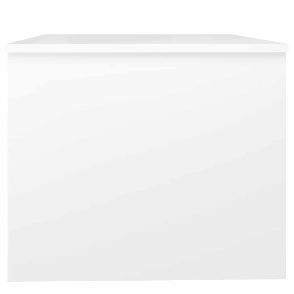 Tavolino da Salotto Bianco 80x50x42,5 cm in Legno Multistrato | homemem39