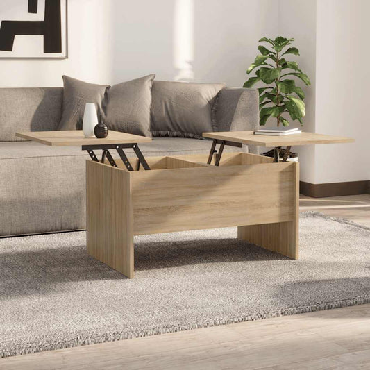 Tavolino Salotto Rovere Sonoma 80x50x42,5 cm Legno Multistrato | homemem39