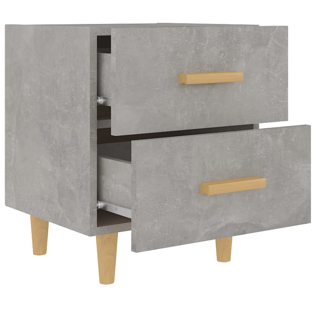Cement Gray Bedside Table 40x35x47.5 cm
