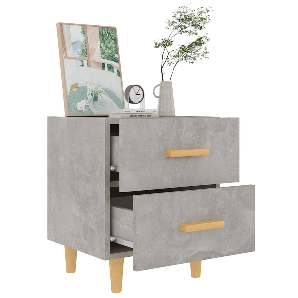 Cement Gray Bedside Table 40x35x47.5 cm