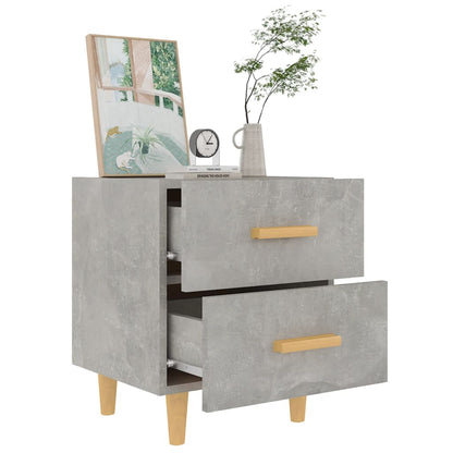 Comodini 2 pz Grigio Cemento 40x35x47,5 cm - homemem39