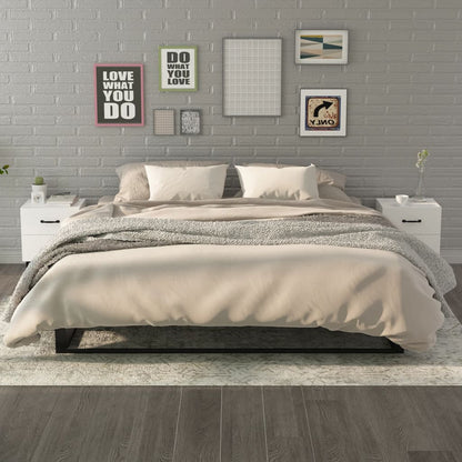 Comodini 2 pz Bianchi 40x35x47,5 cm | homemem39