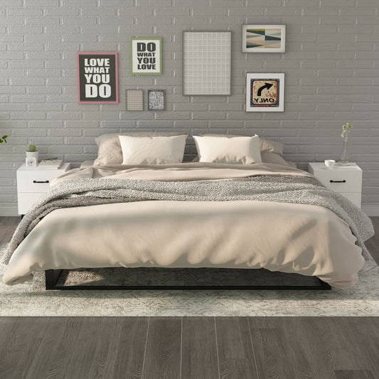 Comodini 2 pz Bianchi 40x35x47,5 cm - homemem39
