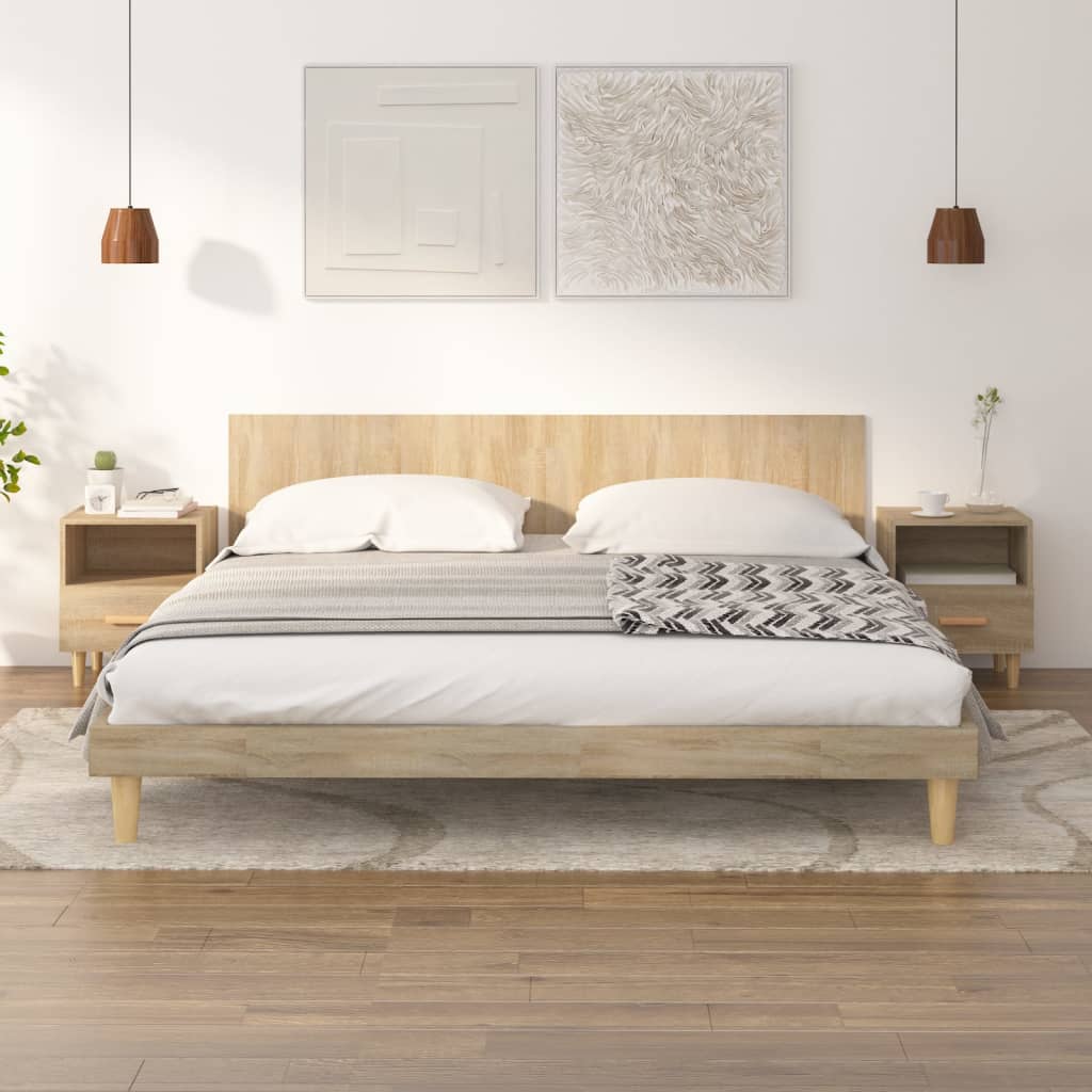 Comodini 2 pz Rovere Sonoma 40x35x47 cm - homemem39