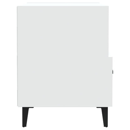 Comodini 2 pz Bianchi in Legno Multistrato - homemem39