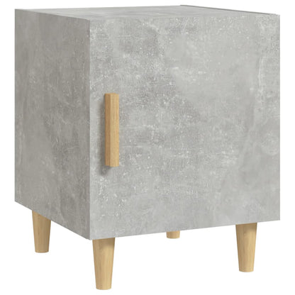 Comodino Grigio Cemento in Legno Multistrato - homemem39
