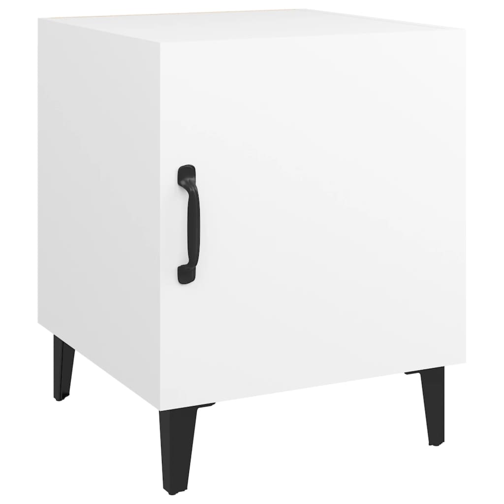 Comodino Bianco in Legno Multistrato - homemem39