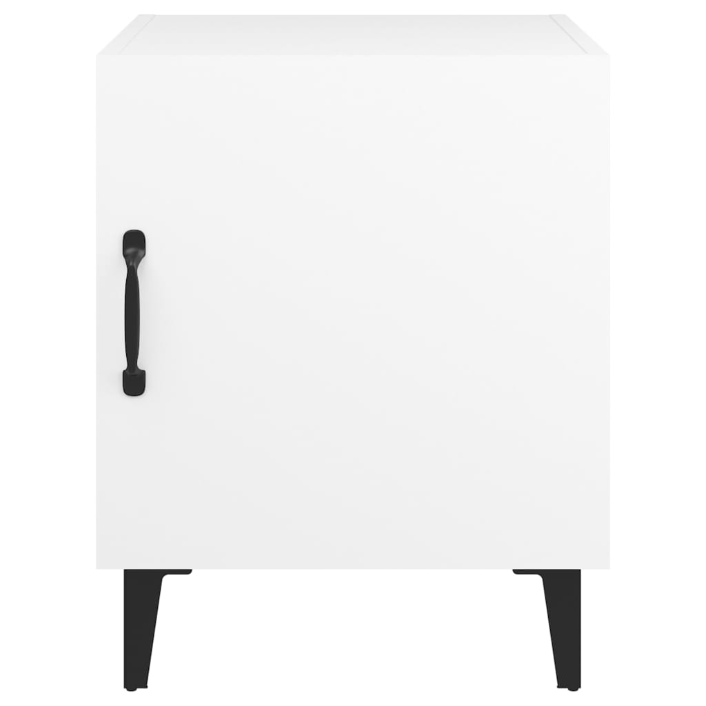 Comodino Bianco in Legno Multistrato - homemem39