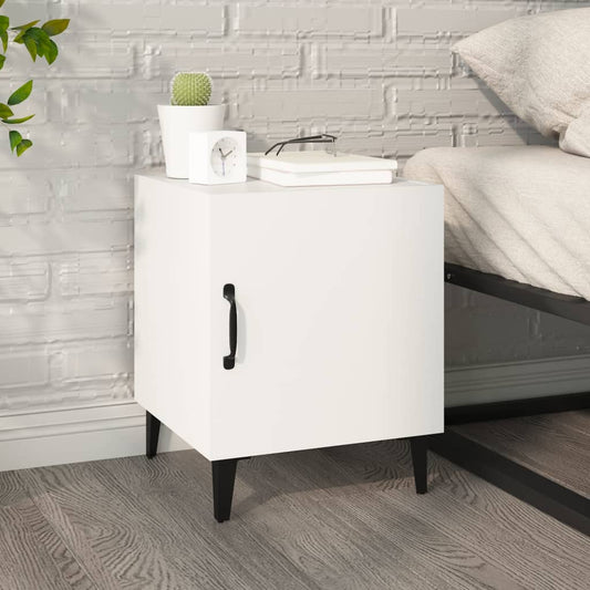 Comodino Bianco in Legno Multistrato - homemem39