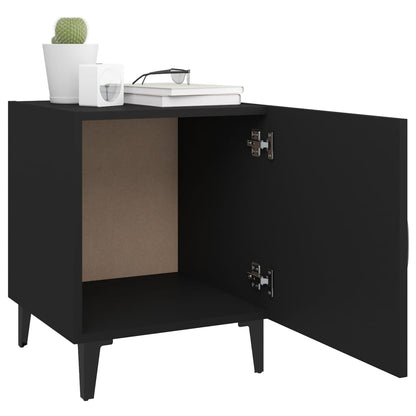 Comodino Nero in Legno Multistrato - homemem39