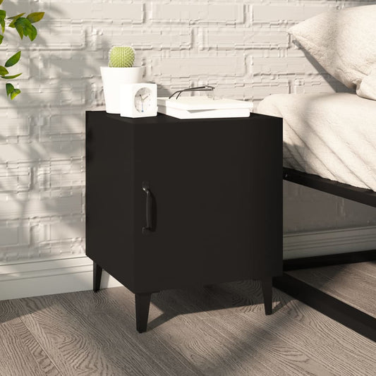Comodino Nero in Legno Multistrato - homemem39