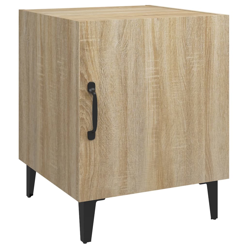 Comodini 2 pz Rovere Sonoma in Legno Multistrato - homemem39