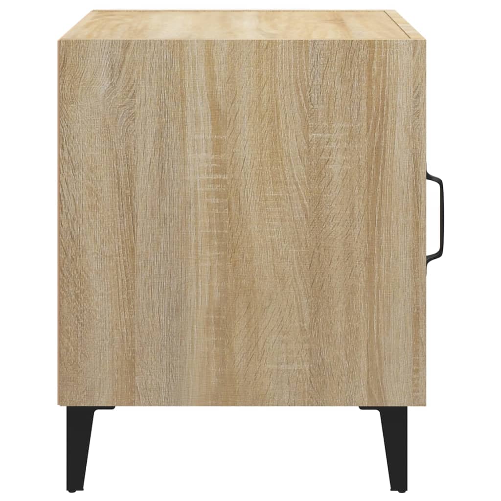 Comodini 2 pz Rovere Sonoma in Legno Multistrato - homemem39
