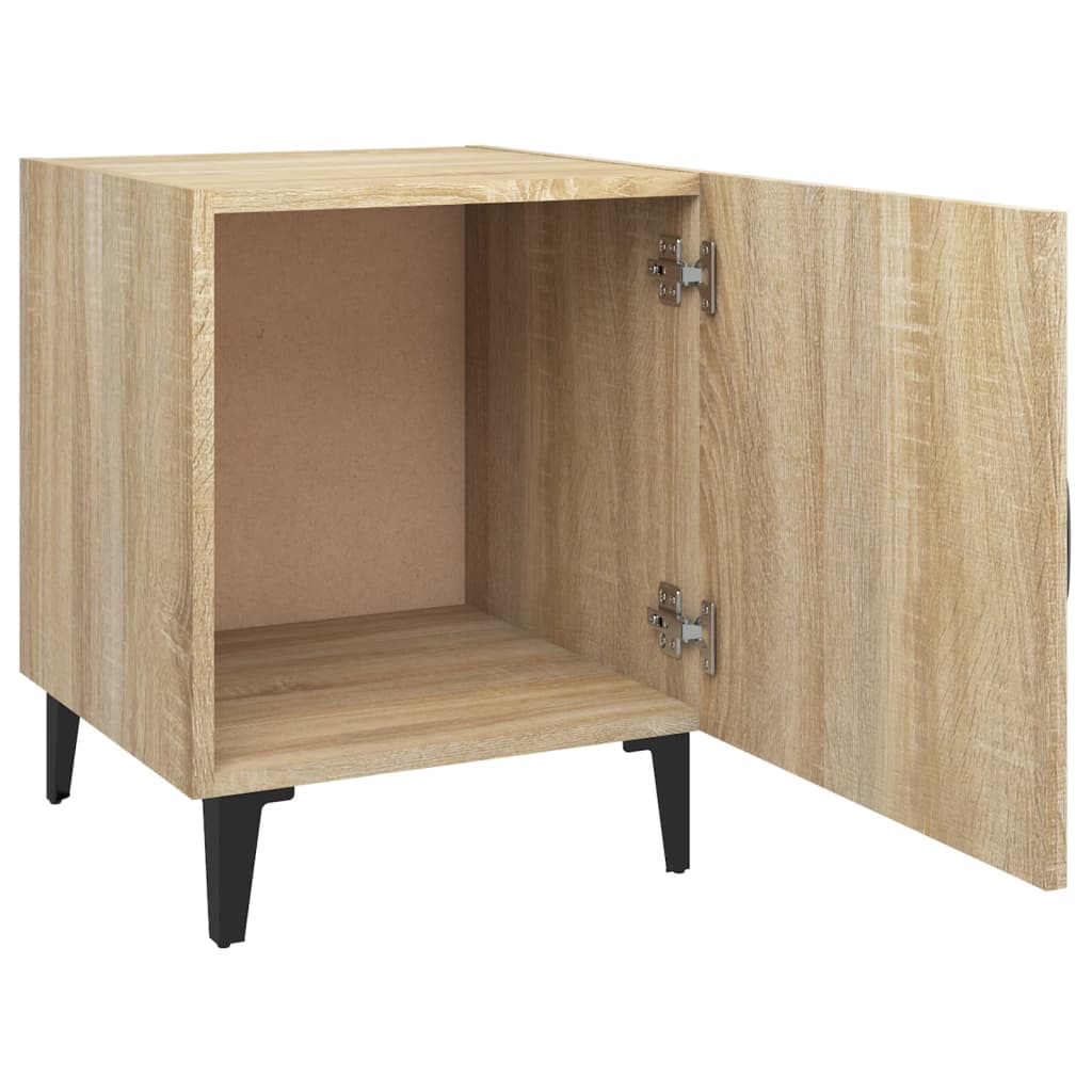 Comodini 2 pz Rovere Sonoma in Legno Multistrato - homemem39