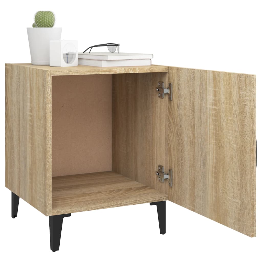 Comodini 2 pz Rovere Sonoma in Legno Multistrato - homemem39