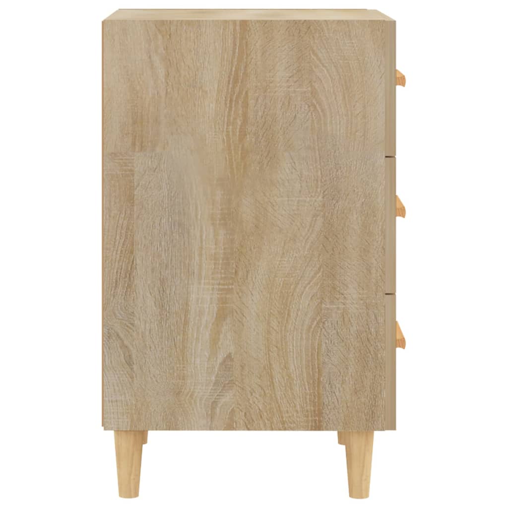 Comodino Rovere Sonoma 40x40x66 cm in Legno Multistrato - homemem39