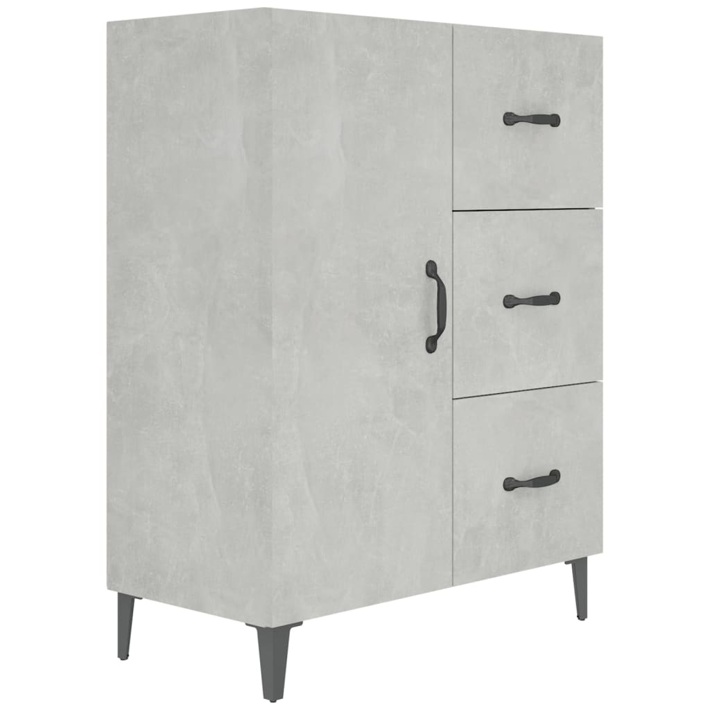 Credenza Grigio Cemento 69,5x34x90 cm in Legno Multistrato - homemem39