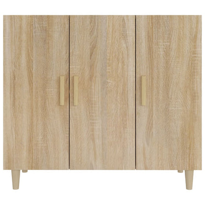 Credenza Rovere Sonoma 90x34x80 cm in Legno Multistrato | homemem39