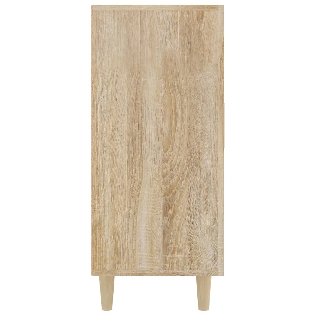 Credenza Rovere Sonoma 90x34x80 cm in Legno Multistrato - homemem39