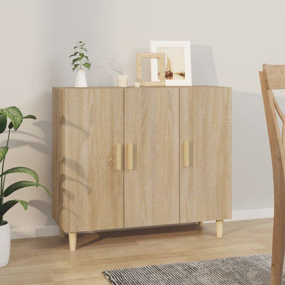 Credenza Rovere Sonoma 90x34x80 cm in Legno Multistrato | homemem39