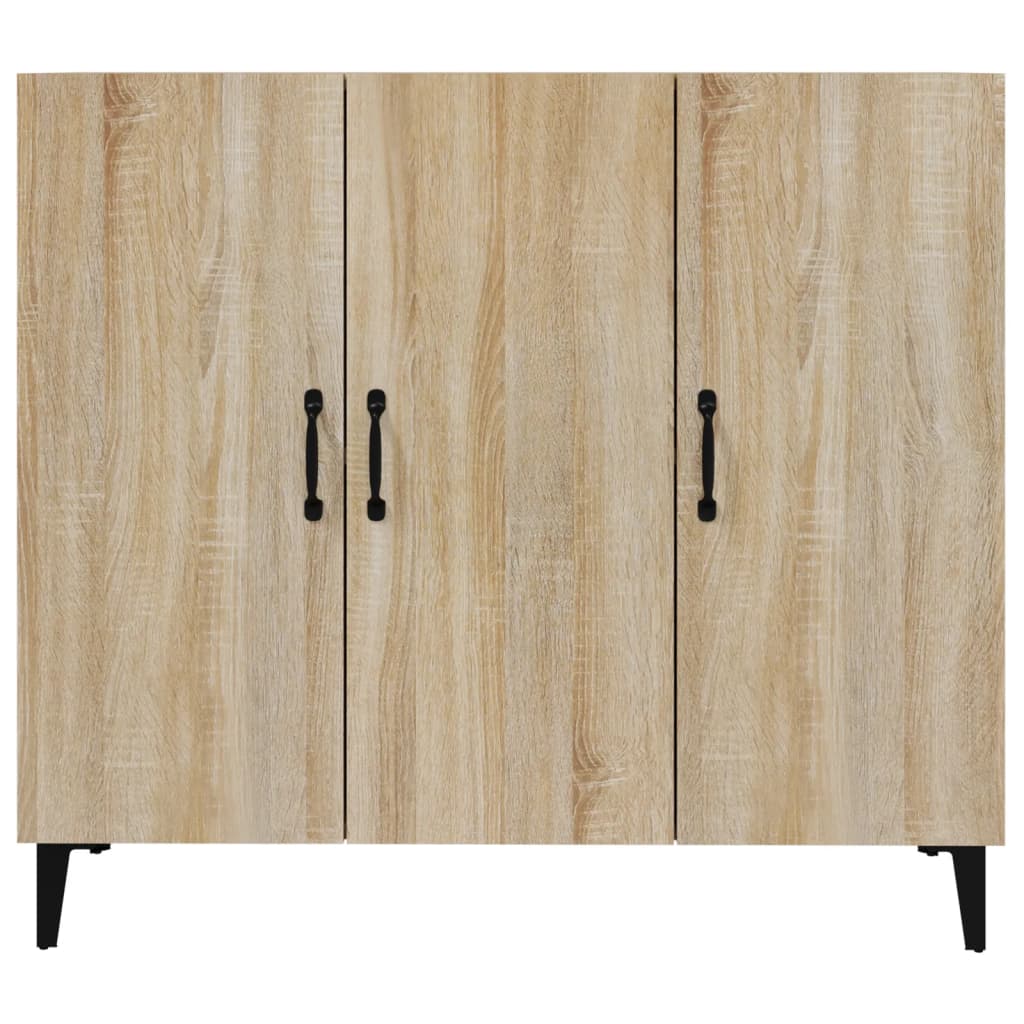 Credenza Rovere Sonoma 90x34x80 cm in Legno Multistrato - homemem39