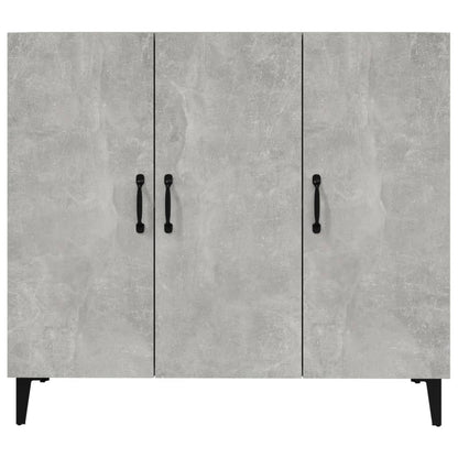 Credenza Grigio Cemento 90x34x80 cm in Legno Multistrato - homemem39