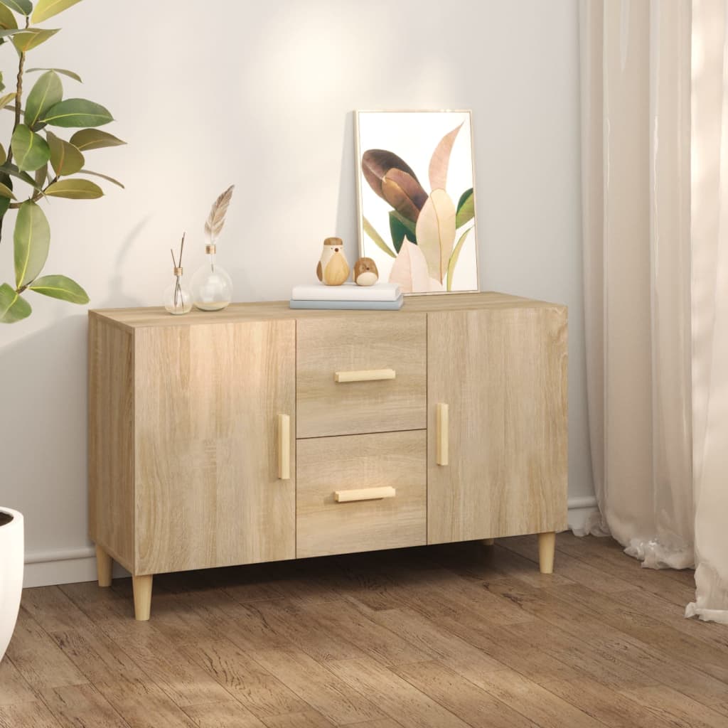 Credenza Rovere Sonoma 100x36x60 cm in Legno Multistrato - homemem39