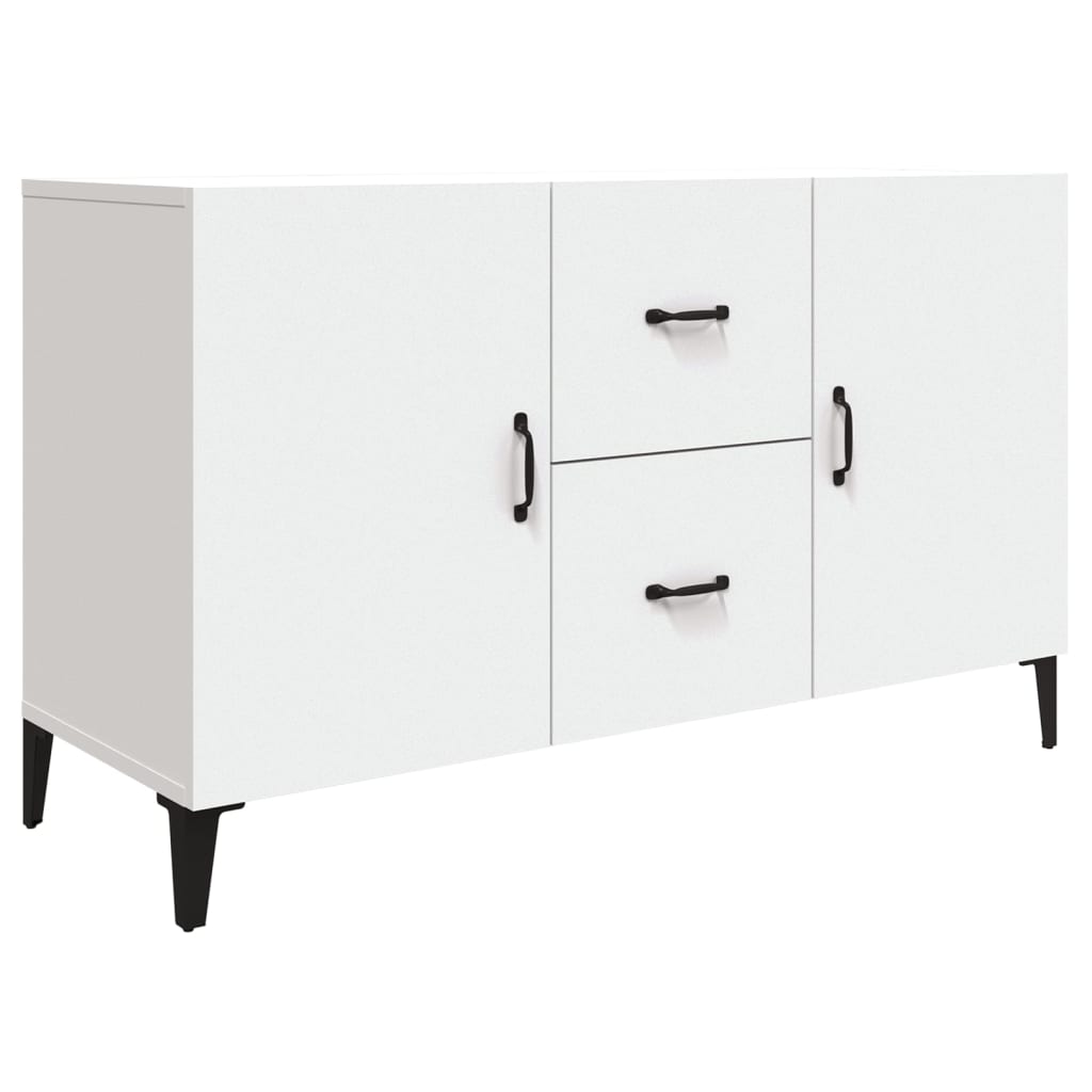 Credenza Bianca 100x36x60 cm in Legno Multistrato | homemem39