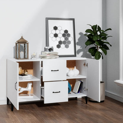 Credenza Bianca 100x36x60 cm in Legno Multistrato | homemem39