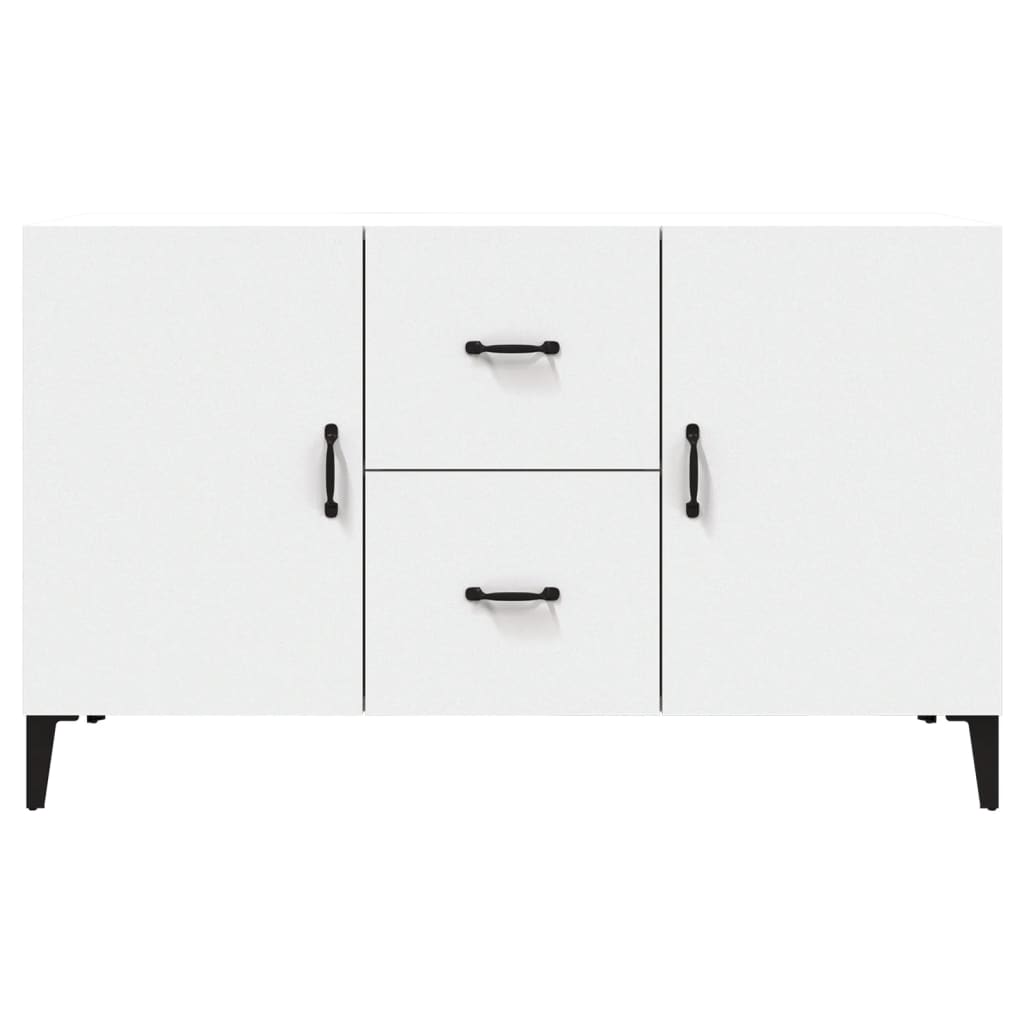 Credenza Bianca 100x36x60 cm in Legno Multistrato | homemem39