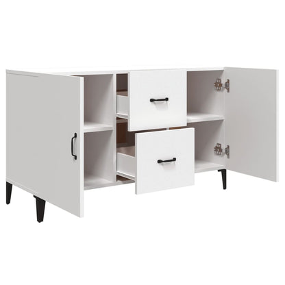 Credenza Bianca 100x36x60 cm in Legno Multistrato | homemem39