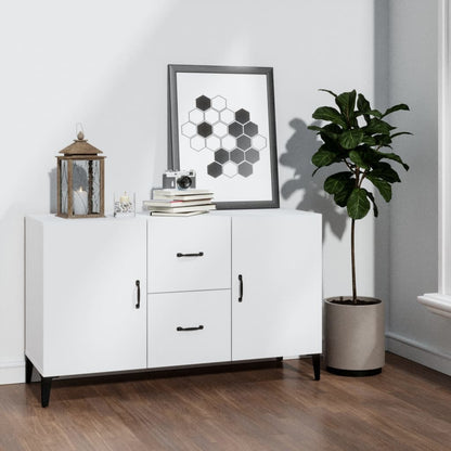 Credenza Bianca 100x36x60 cm in Legno Multistrato - homemem39