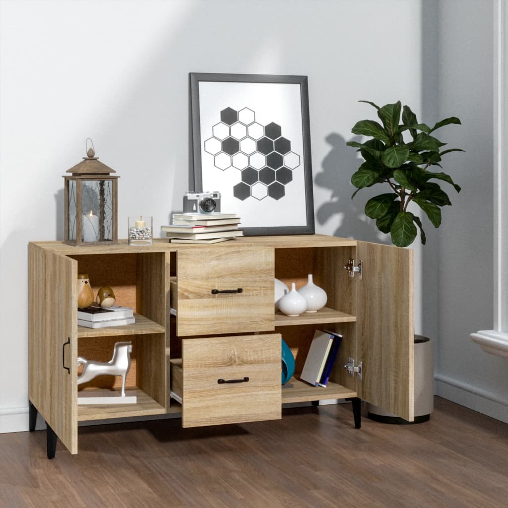 Credenza Rovere Sonoma 100x36x60 cm in Legno Multistrato