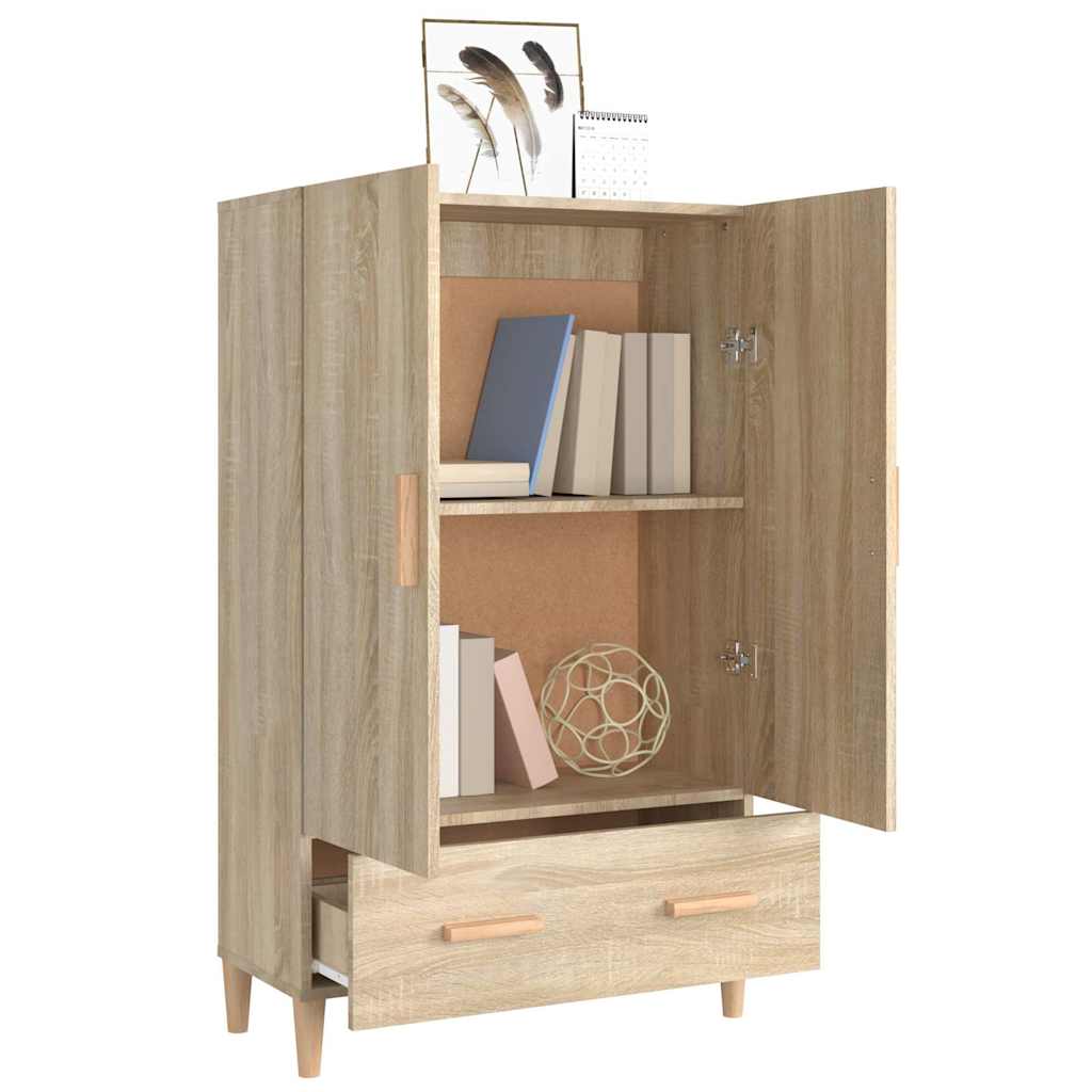 Credenza Rovere Sonoma 70x31x115 cm in Legno Multistrato