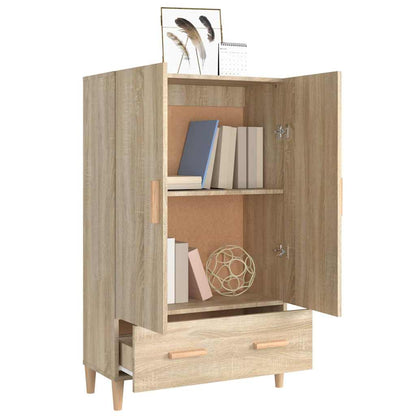 Credenza Rovere Sonoma 70x31x115 cm in Legno Multistrato