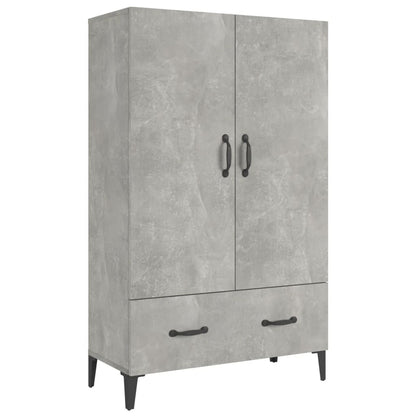 Credenza Grigio Cemento 70x31x115 cm in Legno Multistrato - homemem39