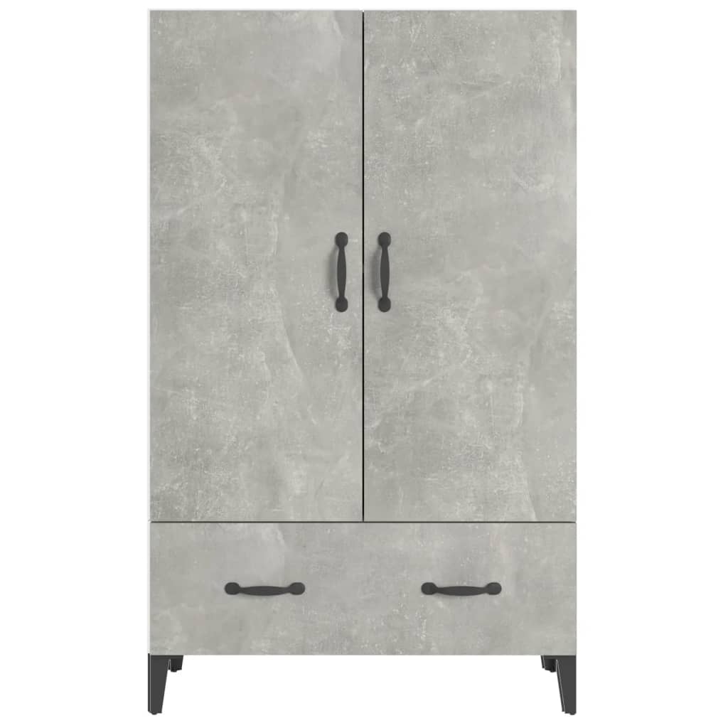 Credenza Grigio Cemento 70x31x115 cm in Legno Multistrato - homemem39