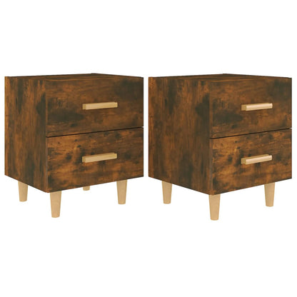 Comodini 2 pz in Rovere Fumo 40x35x47,5 cm - homemem39