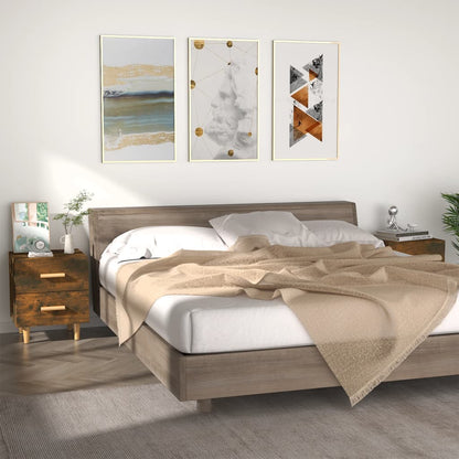 Comodini 2 pz in Rovere Fumo 40x35x47,5 cm - homemem39
