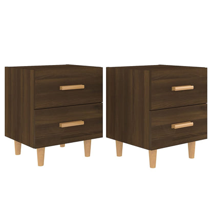 Comodini 2 pz in Rovere Marrone 40x35x47,5 cm - homemem39