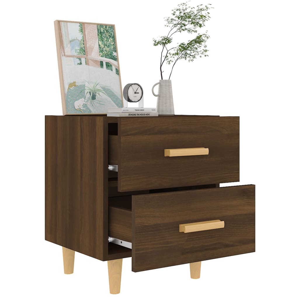 Comodini 2 pz in Rovere Marrone 40x35x47,5 cm - homemem39