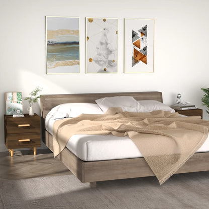 Comodini 2 pz in Rovere Marrone 40x35x47,5 cm - homemem39