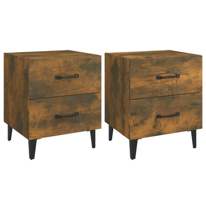 Comodini 2 pz Rovere Fumo 40x35x47,5 cm - homemem39