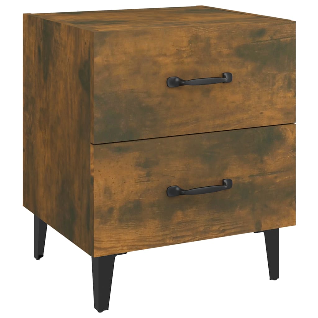 Comodini 2 pz Rovere Fumo 40x35x47,5 cm - homemem39