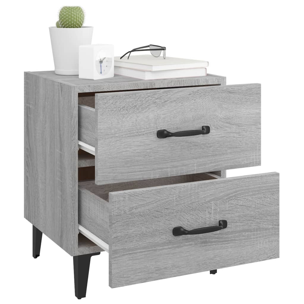 Comodini 2 pz Grigio Sonoma 40x35x47,5 cm | homemem39