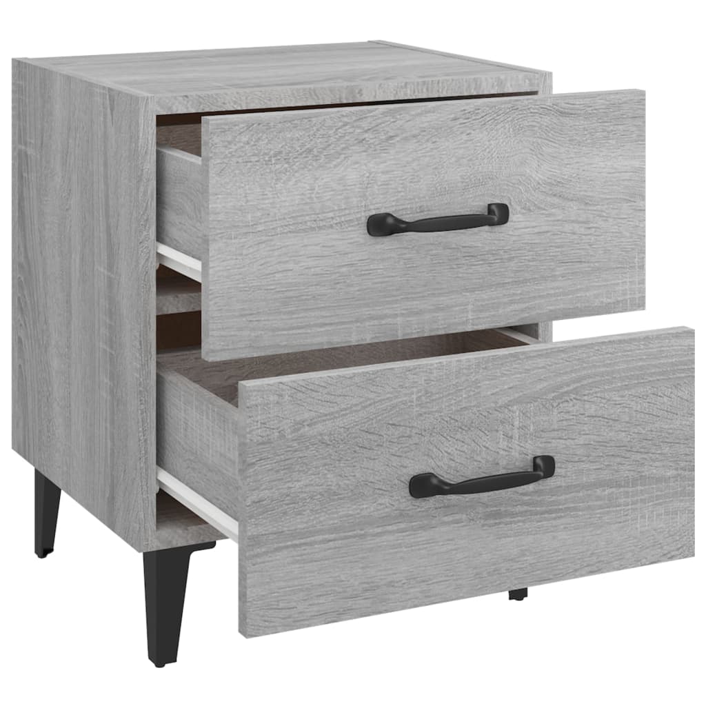 Comodini 2 pz Grigio Sonoma 40x35x47,5 cm | homemem39