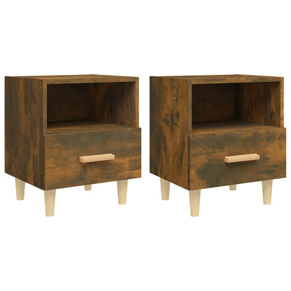 Comodini 2 pz Rovere Fumo 40x35x47 cm - homemem39