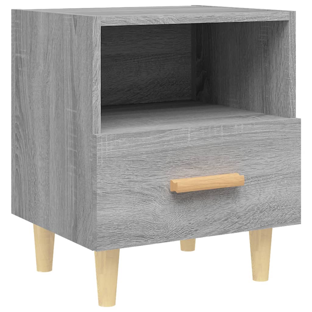 Comodino Grigio Sonoma 40x35x47 cm - homemem39