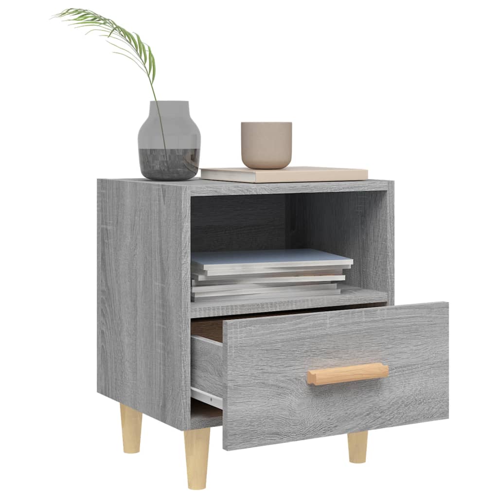 Comodini 2 pz Grigio Sonoma 40x35x47 cm - homemem39